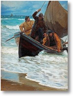 Картина Возвращение рыбаков