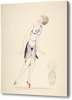 Картина Танцовщица, кубизм костюмы