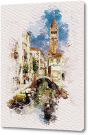 Картина Венеция, акаврельный скетч
