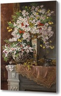 Картина Натюрморт с вазами и цветами