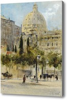 Картина Рим, площадь Ангелики