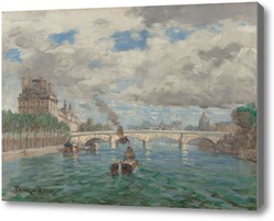 Картина Сена в Париже