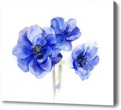 Картина Синие цветы Анемоны