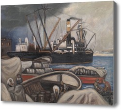 Картина Лодки в порту