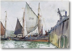 Картина Плавающие суда и морская сцена