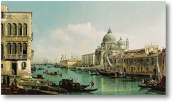 Картина Большой канал и догана в Венеции