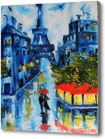 Купить картину Дождь. Париж. Осень