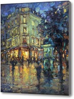 Картина Дождливая ночь в Париже