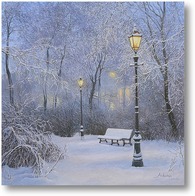 Картина  Огни зимнего вечера ...