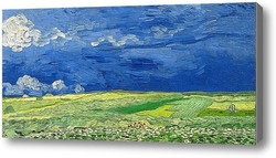 Картина Пшеничное поле, под грозовыми тучами, 1890