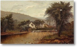 Картина На склоне холма ландшафт, 1866