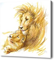 Купить картину львы