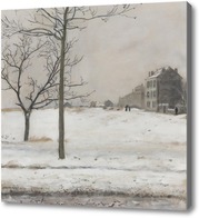 Картина Монмартр под снегом