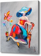 Картина Дама с цветком