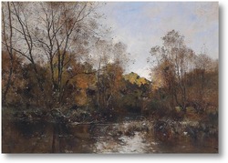 Картина Лесной пруд