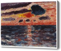 Картина Заход солнца, Боркум