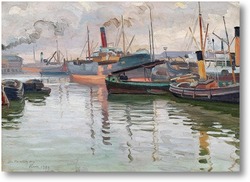 Картина Вид на гавань, 1909