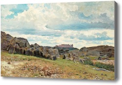 Картина Вид замка Упсала