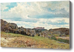 Картина Вид замка Упсала