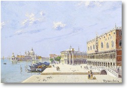 Картина Ла Пиазетта.Дворец Дожей Венеция