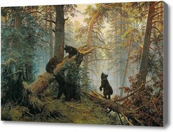 Купить картину Утро в сосновом лесу