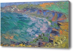 Картина Морской берег, в Тамани.