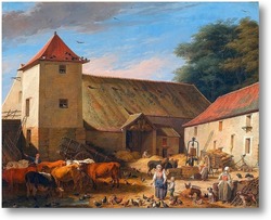 Картина Сельский двор