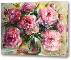 Купить картину Нежные розовые пионы