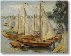 Картина Парусные лодки на озере Ваннзее