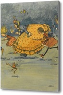 Картина Гонка с ложкой и яйцами