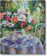 Картина Чай в саду