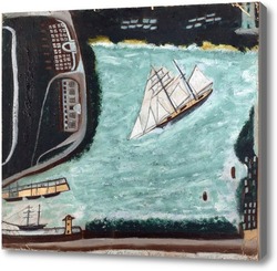 Картина Шхуна Беата, Пензанс, залив Моунт, и гавань Ньюлин