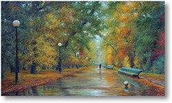 Картина Осень в парке 