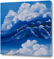 Картина Горы в облаках