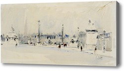 Картина Париж, Площадь Согласия