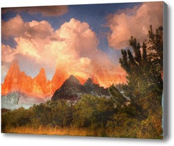 Купить картину рассветные горы