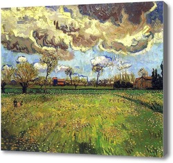 Картина Пейзаж под грозовым небом