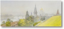 Купить картину Вид на Москву с Кремлем и Спаским собором