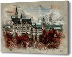 Картина Замок Нойшванштайн, Германия