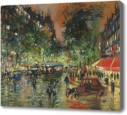 Картина Бульвар,ночной Париж