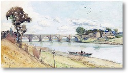 Картина Мост на реке Ди