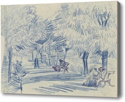 Картина Аллея в парке