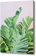 Картина Тропические листья маслом