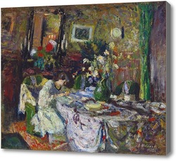 Картина Марсела Арон в столовой замка, Вюйар Эдуард