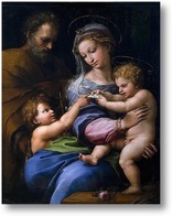 Картина Святое семейство с маленьким Иоанном Крестителем