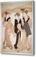 Картина Японские женщина с зонтами
