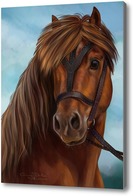 Картина Рыжий конь