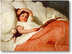 Картина Девочка в постели