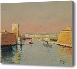 Картина Марсель вид на порт