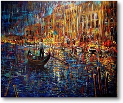 Картина Ночная Венеция (масло, холст, 120x100, 2014)